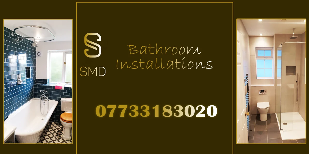 Professionally installed modern bathroom by SMD Bathroom Installations in Farnham